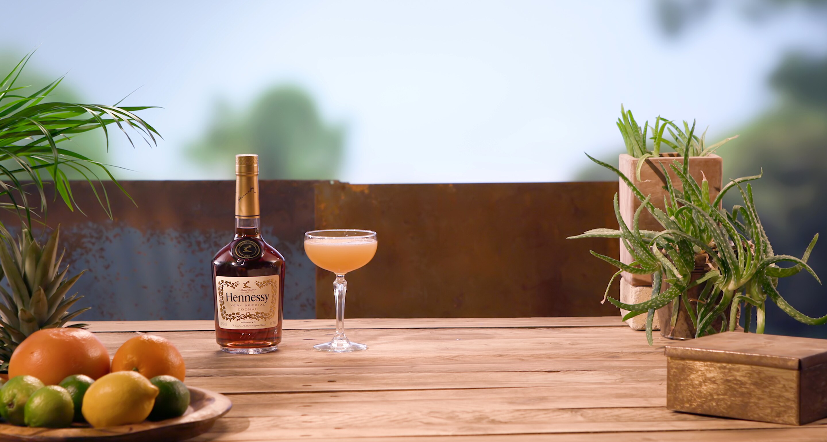 Hennessy Classic cocktail with lime juice Hennessy