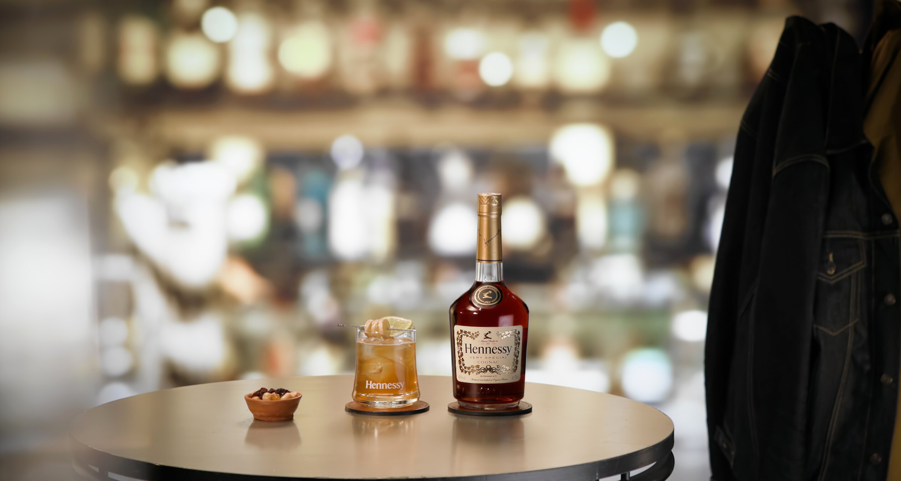 Cocktail with ginger beer Grandmaster Hennessy